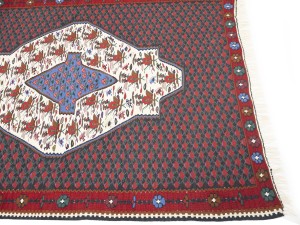 Multicolored Floral Tribal 4X5 Kilim Afghan Oriental Rug
