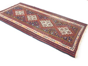 Multicolored Tribal Kelim 4X9 Persian Runner Rug