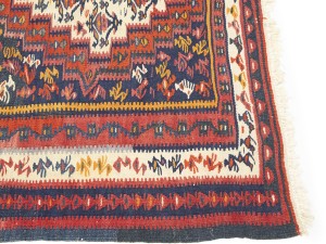 Multicolored Tribal Kelim 4X9 Persian Runner Rug