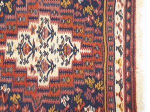 Multicolored Tribal Kelim 4X9 Persian Runner Rug