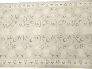 Taupe Floral Khotan 3X18 Oushak Oriental Runner Rug