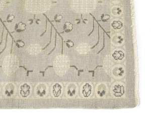 Taupe Floral Khotan 3X18 Oushak Oriental Runner Rug