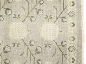 Taupe Floral Khotan 3X18 Oushak Oriental Runner Rug