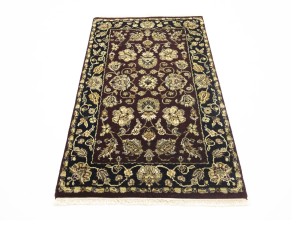 Maroon Floral Classic 3X5 Agra Jaipur Oriental Rug