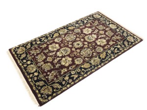 Maroon Floral Classic 3X5 Agra Jaipur Oriental Rug