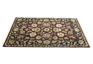 Maroon Floral Classic 3X5 Agra Jaipur Oriental Rug