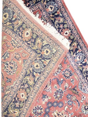 Bittersweet Red Floral 3X11 Sarouk Persian Runner Rug