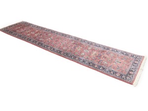 Bittersweet Red Floral 3X11 Sarouk Persian Runner Rug