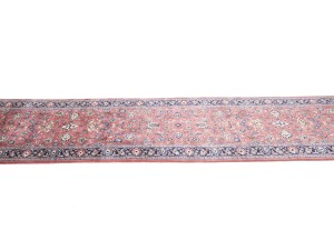 Bittersweet Red Floral 3X11 Sarouk Persian Runner Rug