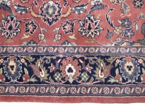 Bittersweet Red Floral 3X11 Sarouk Persian Runner Rug