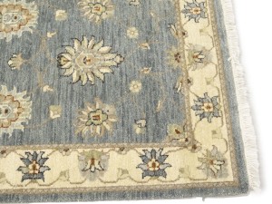 Gray Floral Classic 2'7X18'8 Agra Jaipur Oriental Runner Rug