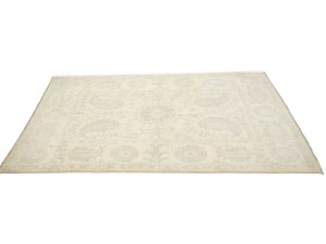 Beige Floral Chobi Peshawar 4X6 Pakistan Oriental Rug