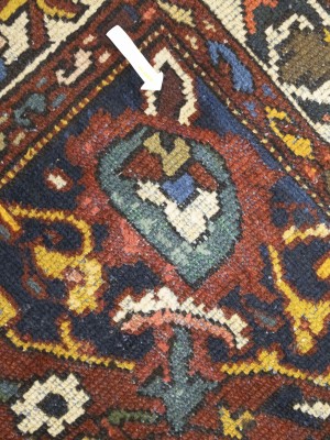 Semi Antique Red Floral 4'5X6'5 Bakhtiari Persian Rug