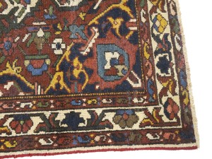 Semi Antique Red Floral 4'5X6'5 Bakhtiari Persian Rug