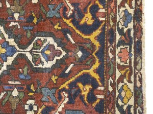Semi Antique Red Floral 4'5X6'5 Bakhtiari Persian Rug