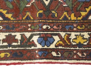 Semi Antique Red Floral 4'5X6'5 Bakhtiari Persian Rug