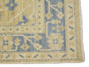 Beige Floral Khotan 3X12 Oushak Oriental Runner Rug