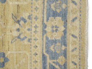 Beige Floral Khotan 3X12 Oushak Oriental Runner Rug