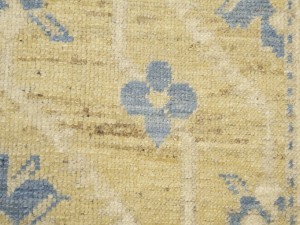Beige Floral Khotan 3X12 Oushak Oriental Runner Rug