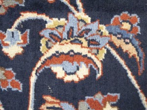 Semi Antique Purple-navy Floral 10X13 Sarouk Persian Rug