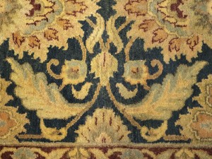 Dark Gray Floral Classic 3X12 Agra Jaipur Oriental Runner Rug
