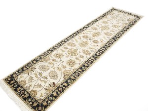 Cream Floral Classic 3X10 Agra Jaipur Oriental Runner Rug