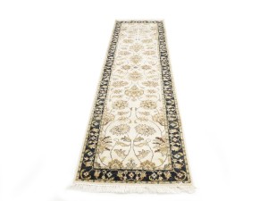 Cream Floral Classic 3X10 Agra Jaipur Oriental Runner Rug
