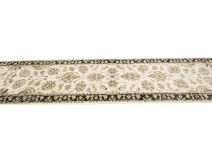 Cream Floral Classic 3X10 Agra Jaipur Oriental Runner Rug