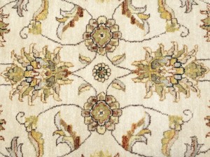Cream Floral Classic 3X10 Agra Jaipur Oriental Runner Rug
