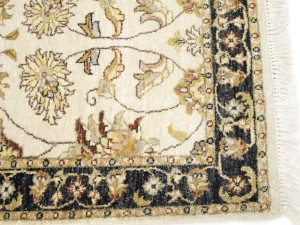 Cream Floral Classic 3X10 Agra Jaipur Oriental Runner Rug
