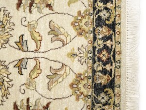 Cream Floral Classic 3X10 Agra Jaipur Oriental Runner Rug
