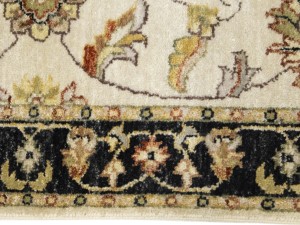 Cream Floral Classic 3X10 Agra Jaipur Oriental Runner Rug