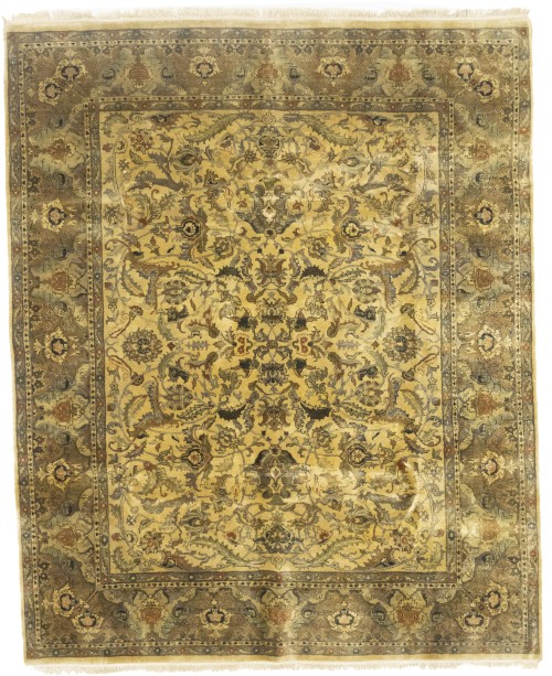 Muted Floral Classic 8X10 Agra Jaipur Oriental Rug