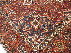 Vintage Red Floral 10X15 Bakhtiari Persian Rug