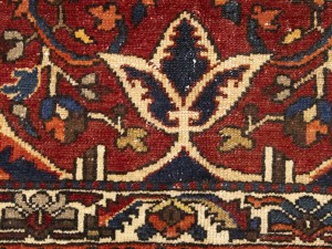 Vintage Red Floral 10X15 Bakhtiari Persian Rug