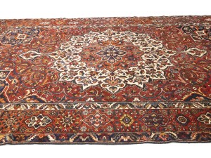 Vintage Red Floral 10X15 Bakhtiari Persian Rug