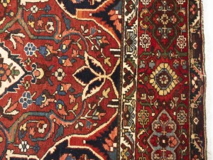 Vintage Red Floral 10X15 Bakhtiari Persian Rug