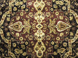 Black Floral Classic 8'7X11'9 Agra Jaipur Oriental Rug