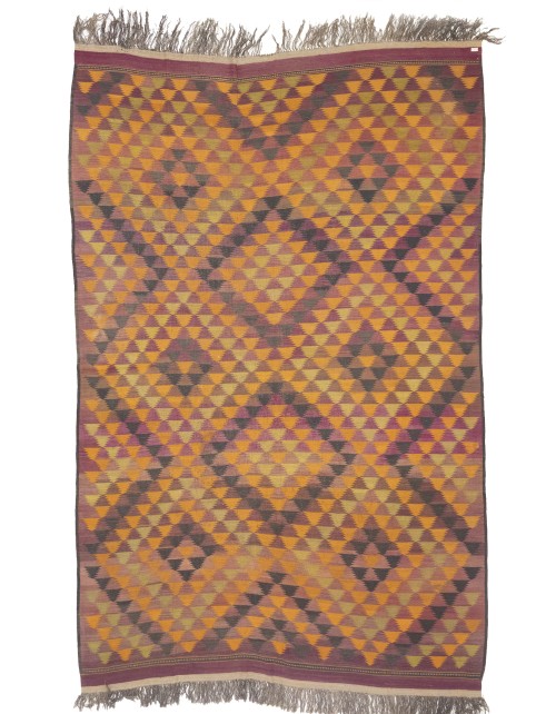 Multicolored Geometric Reversible 10X15 Kilim Oriental Rug