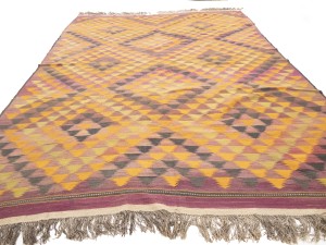 Multicolored Geometric Reversible 10X15 Kilim Oriental Rug