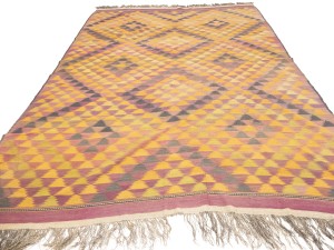Multicolored Geometric Reversible 10X15 Kilim Oriental Rug
