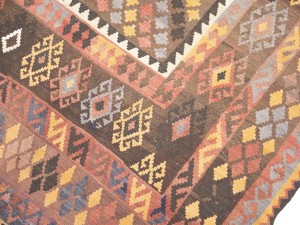 Multicolored Geometric Reversible 8'6X13 Kilim Oriental Rug