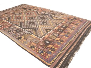 Multicolored Geometric Reversible 8'6X13 Kilim Oriental Rug