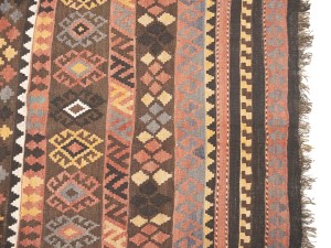 Multicolored Geometric Reversible 8'6X13 Kilim Oriental Rug