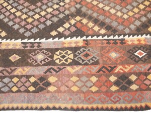 Multicolored Geometric Reversible 8'6X13 Kilim Oriental Rug