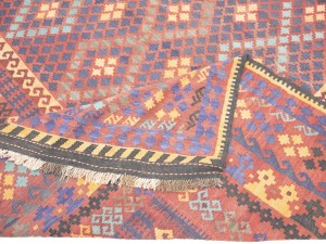 Multicolored Geometric Reversible 10X16 Kilim Oriental Rug