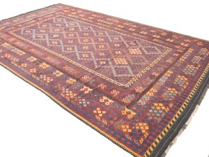 Multicolored Geometric Reversible 10X16 Kilim Oriental Rug