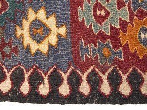 Multicolored Geometric Reversible 4'7X10'8 Kilim Oriental Rug
