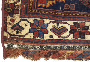 Semi Antique Dark Purple-navy Tribal 4x6 Shiraz Persian Rug
