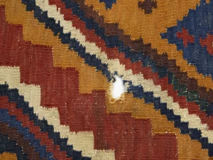 Red Vintage Tribal 4'3 x 12'5 Kelim Runner Rug